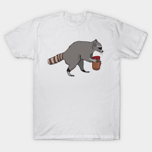 Raccoon Stealing Peanut Butter T-Shirt